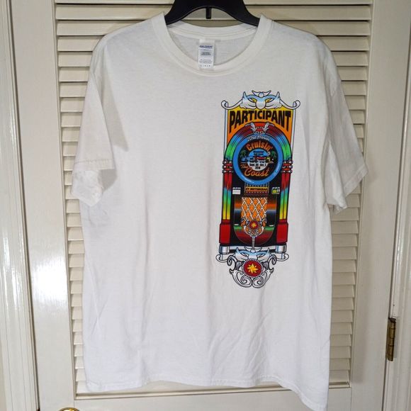 Cruisin The Gulf Coast Mississippi Tee Shirt Size Large Gildan Cotton Graphic T - Picture 1 of 10